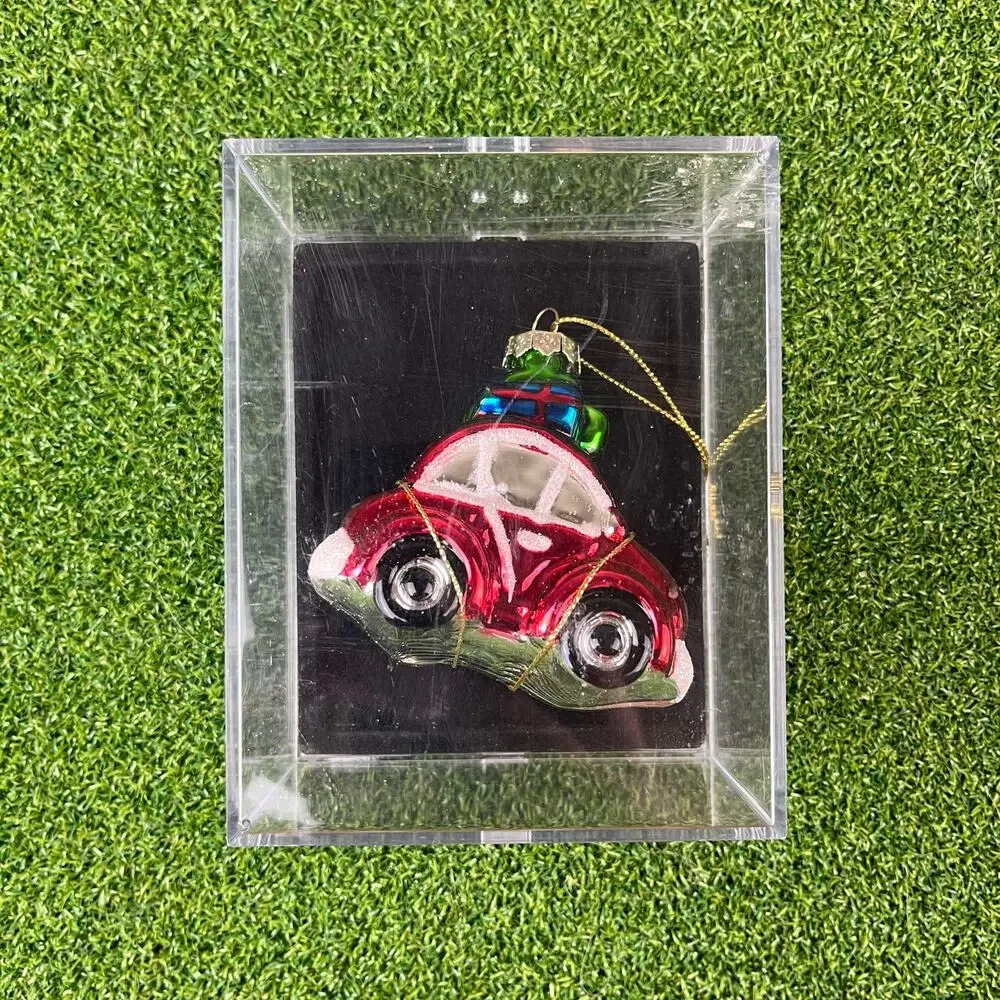 Vintage Old World Christmas Red Buggy Christmas Ornament